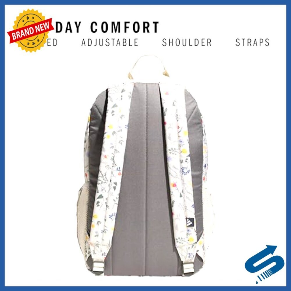 Classic 3-Stripe Backpack with Laptop Sleeve, Unisex Durable Gym Bag - Picture 5 of 6